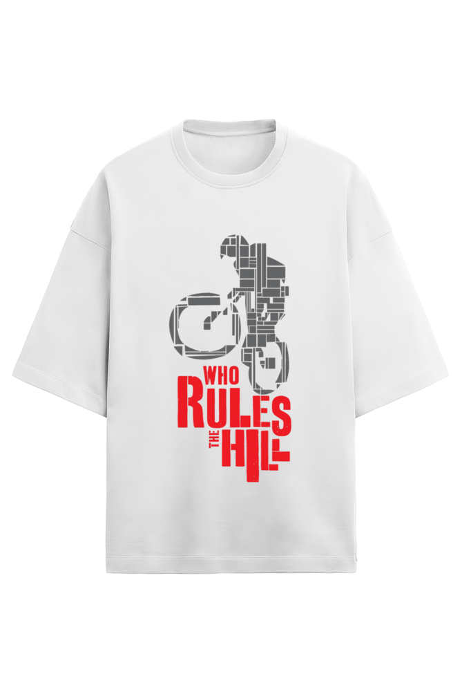 An Oversized T - Terry Cotton White