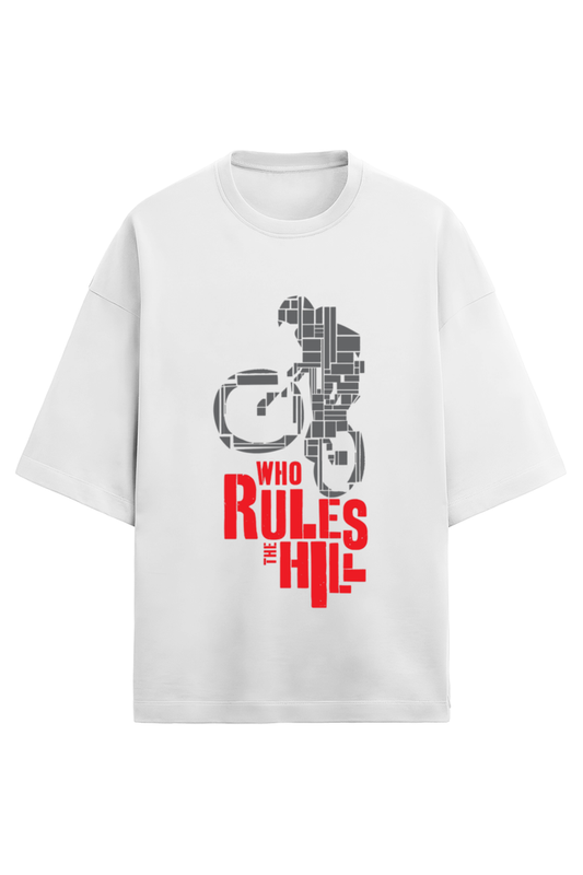 An Oversized T - Terry Cotton White