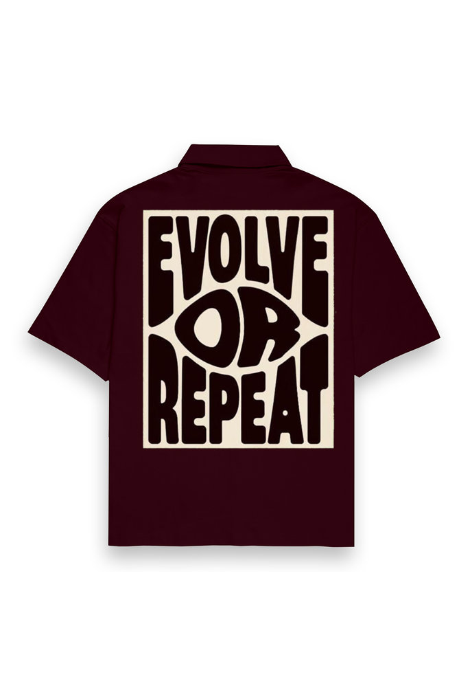Unisex Oversized Shirt-Maroon