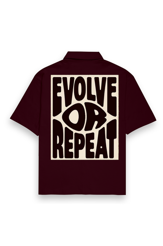 Unisex Oversized Shirt-Maroon