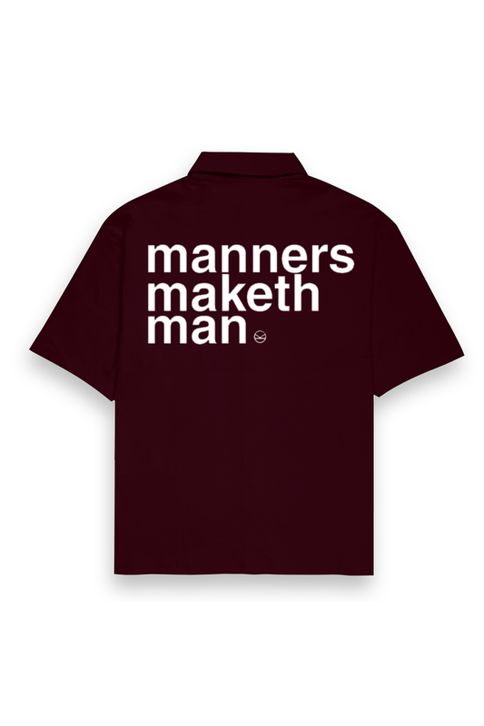 Unisex Oversized Shirt- Maroon