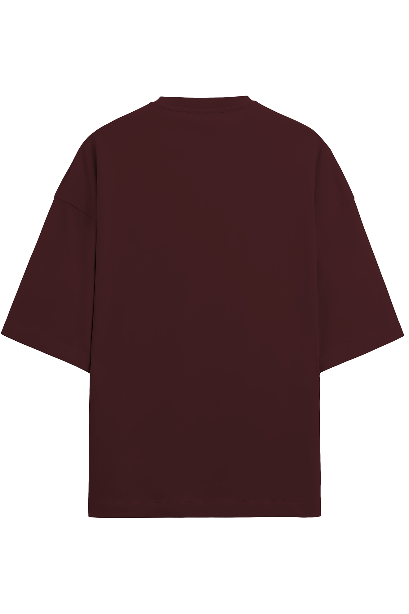 An Oversized T - Terry Cotton Maroon