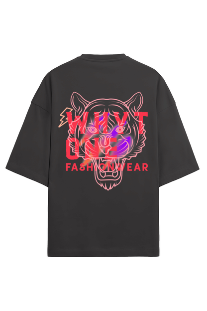 An Oversized T - Terry Cotton Black