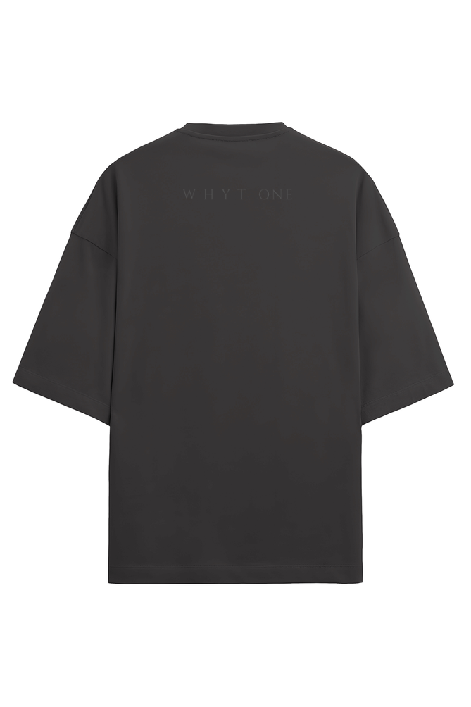 An Oversized T - Terry Cotton Black
