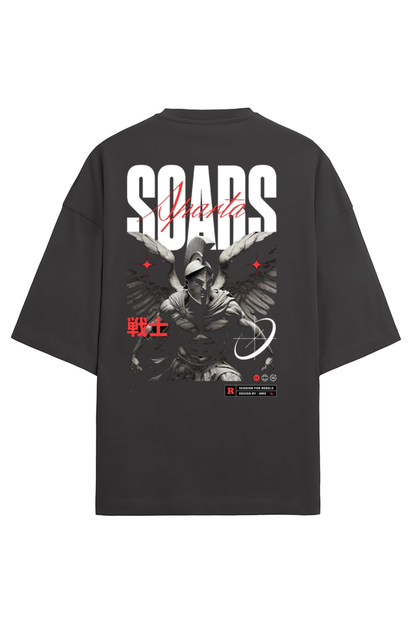 An Oversized T - Terry Cotton Black