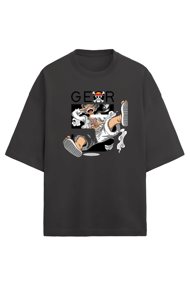 An Oversized T - Terry Cotton Black