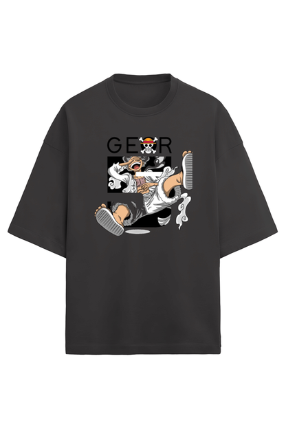 An Oversized T - Terry Cotton Black