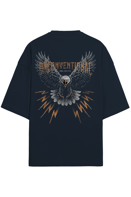 An Oversized T - Terry Cotton Navy Blue