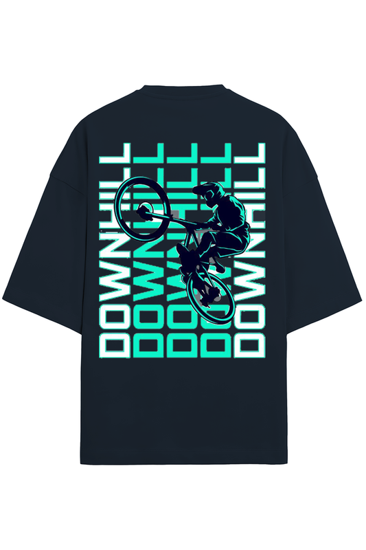 An Oversized T - Terry Cotton Navy Blue