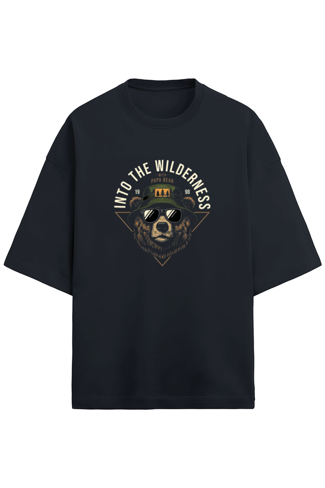 An Oversized T - Terry Cotton Navy Blue