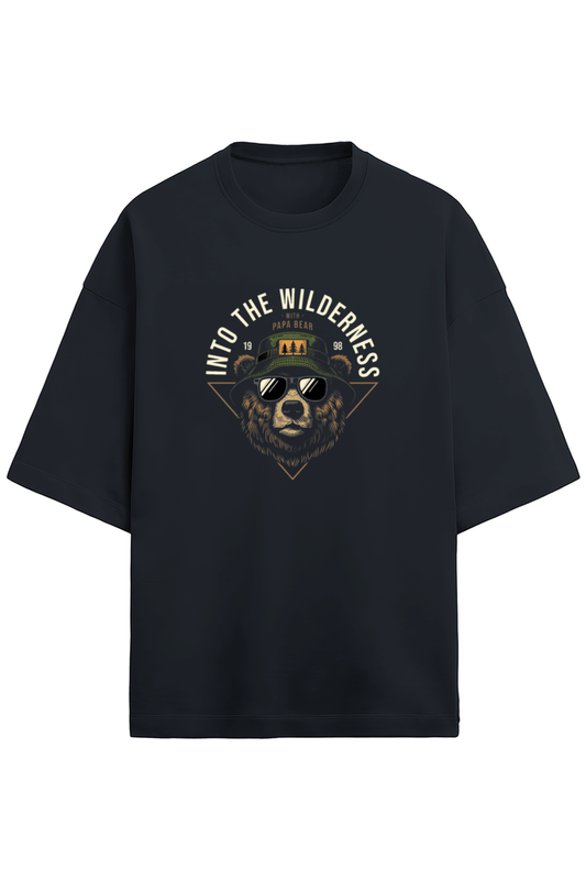 An Oversized T - Terry Cotton Navy Blue