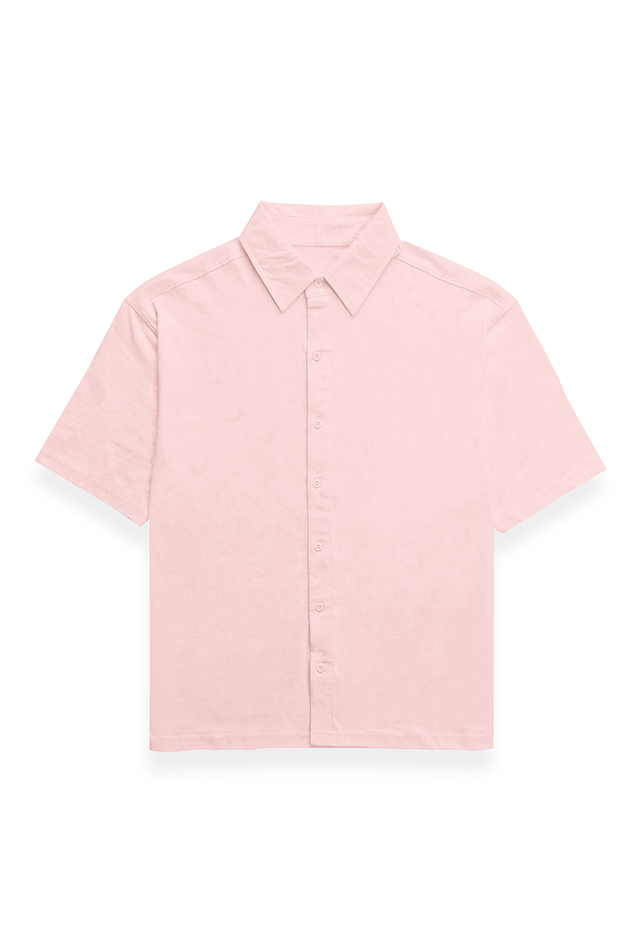 Unisex Oversized Shirt-Light Baby Pink