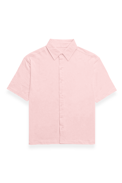Unisex Oversized Shirt-Light Baby Pink
