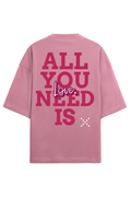 An Oversized T - Terry Cotton Flamingo