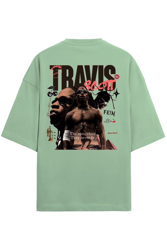 An Oversized T - Terry Cotton Jade