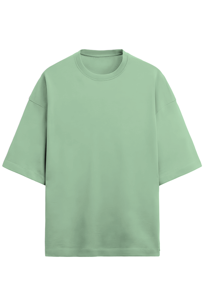 An Oversized T - Terry Cotton Jade