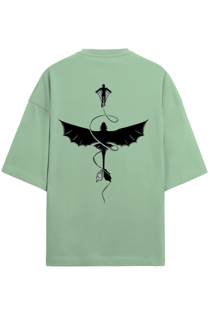 An Oversized T - Terry Cotton Jade