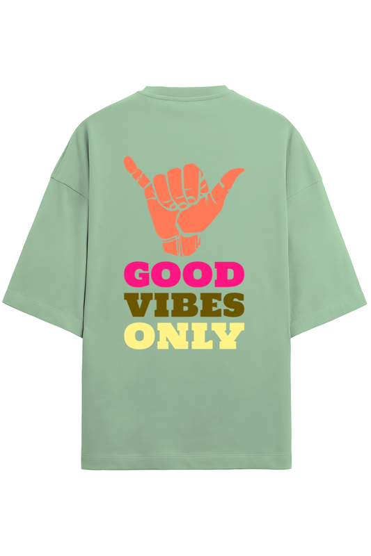 An Oversized T - Terry Cotton Jade