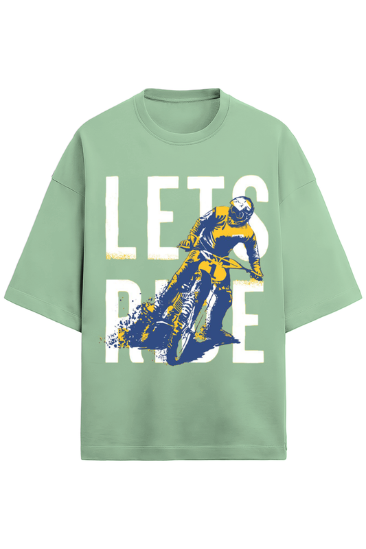 An Oversized T - Terry Cotton Jade