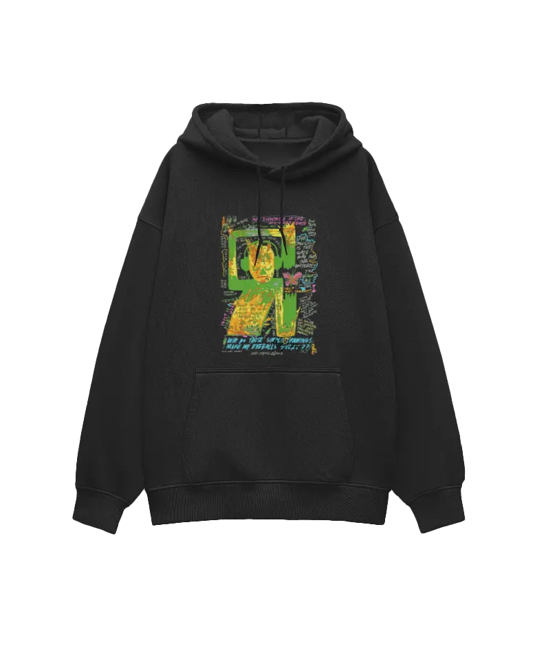 French Terry Oversized Hoodie