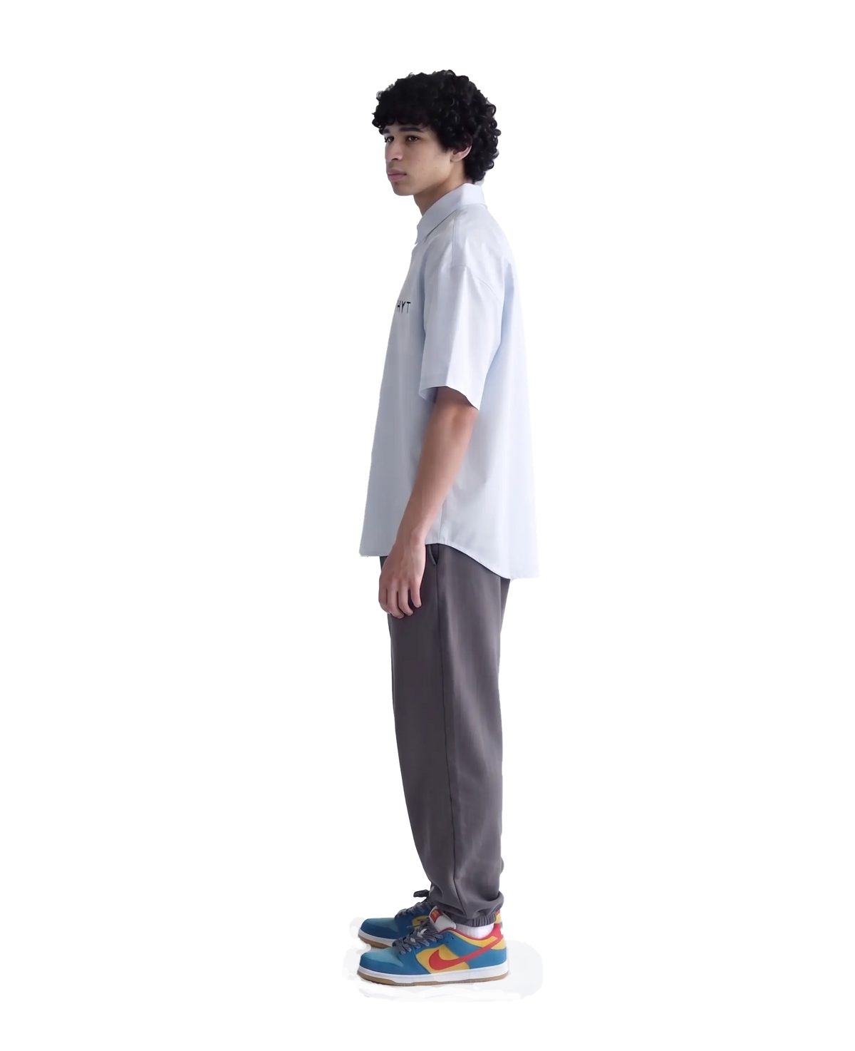 French Terry Oversized Button Shirt