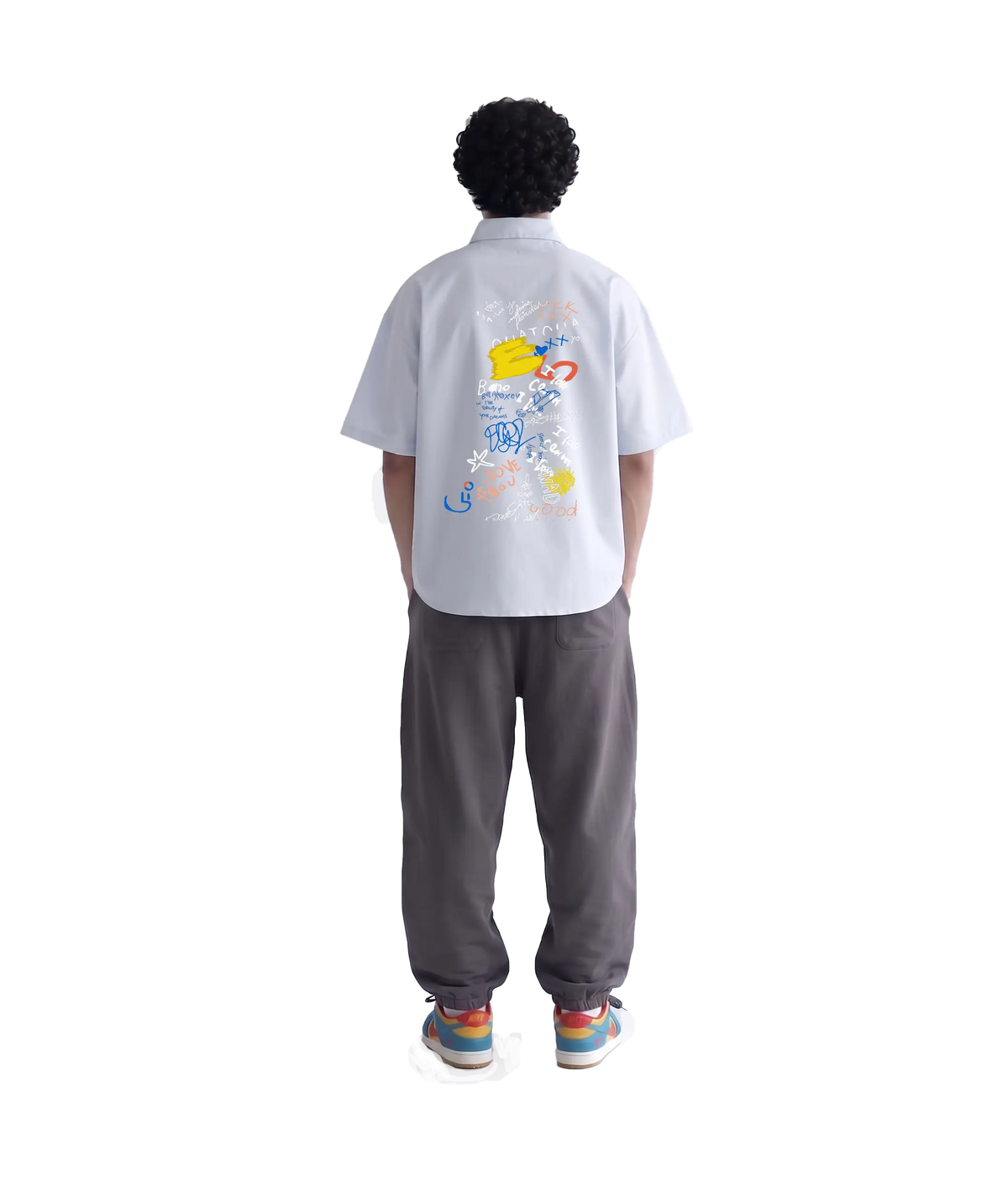 French Terry Oversized Button Shirt