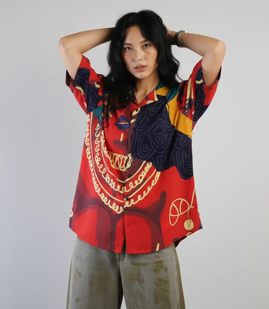 Pharaoh Drip Relax-Fit Button shirt Point 14.7