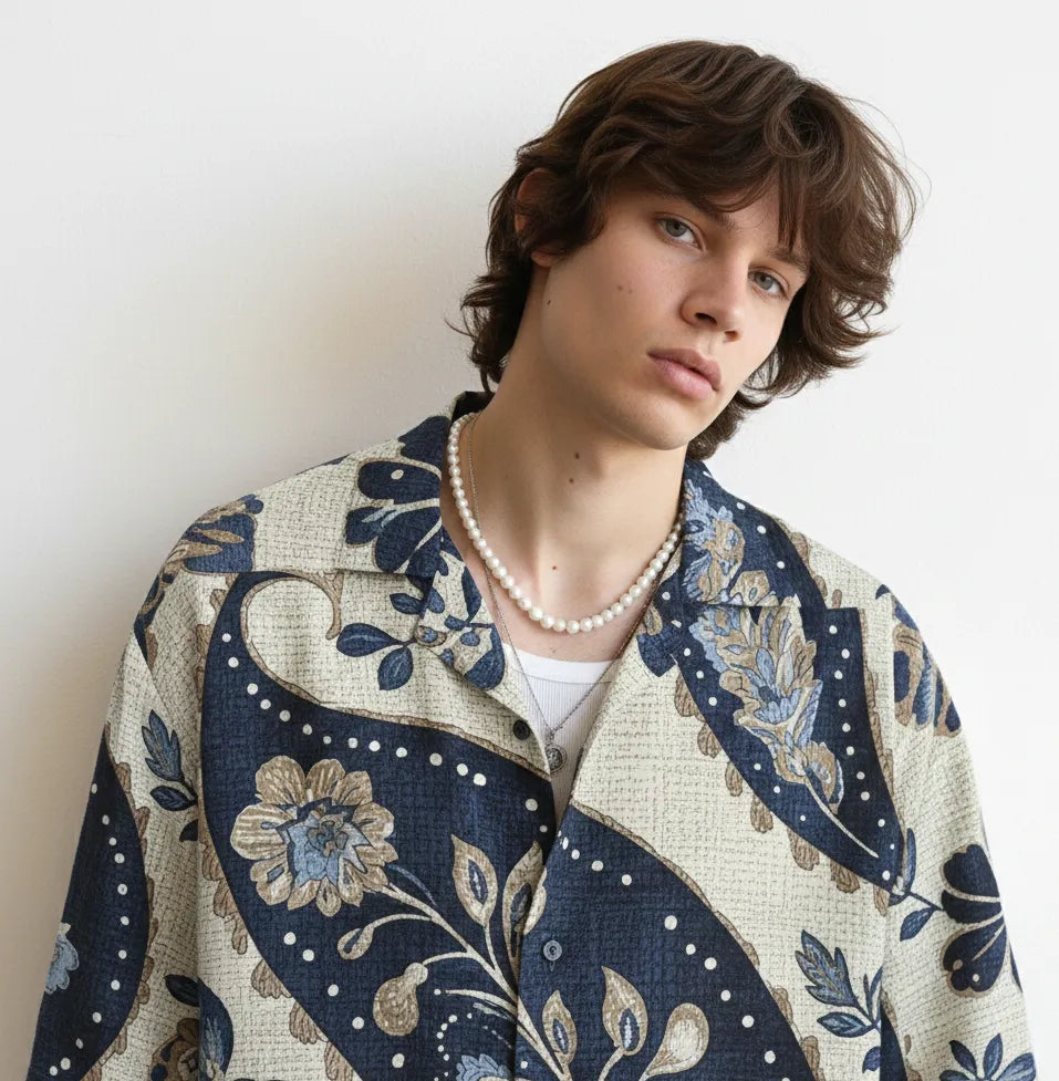 Classic Cut & Sew Button Shirt Point 42.4
