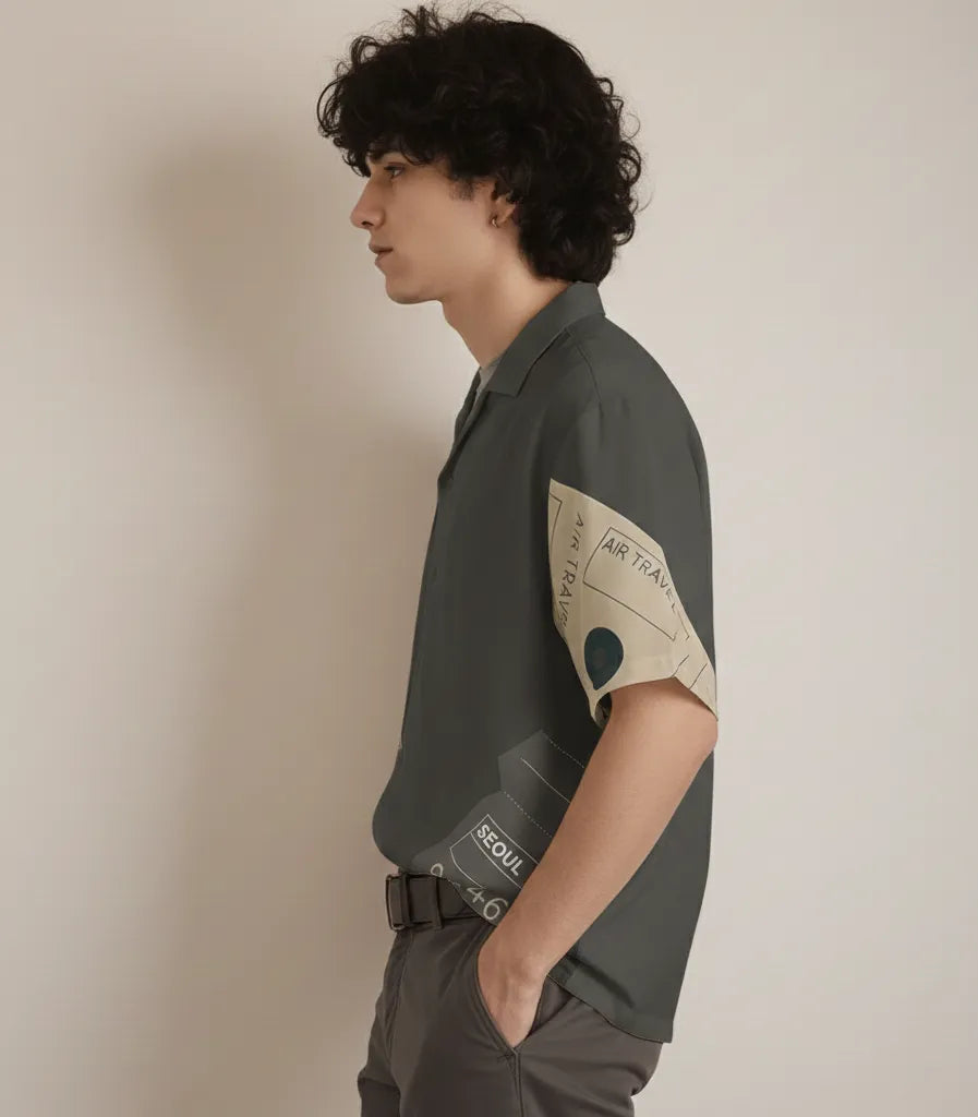Dust Fade Relax-Fit Button Shirt Point 27.2