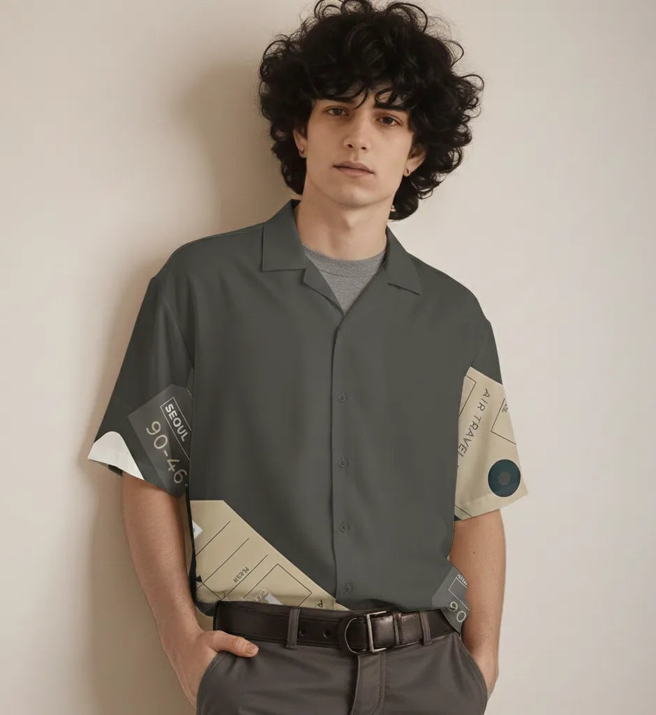 Dust Fade Relax-Fit Button Shirt Point 27.2