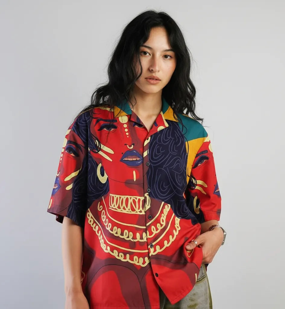 Pharaoh Drip Relax-Fit Button shirt Point 14.7