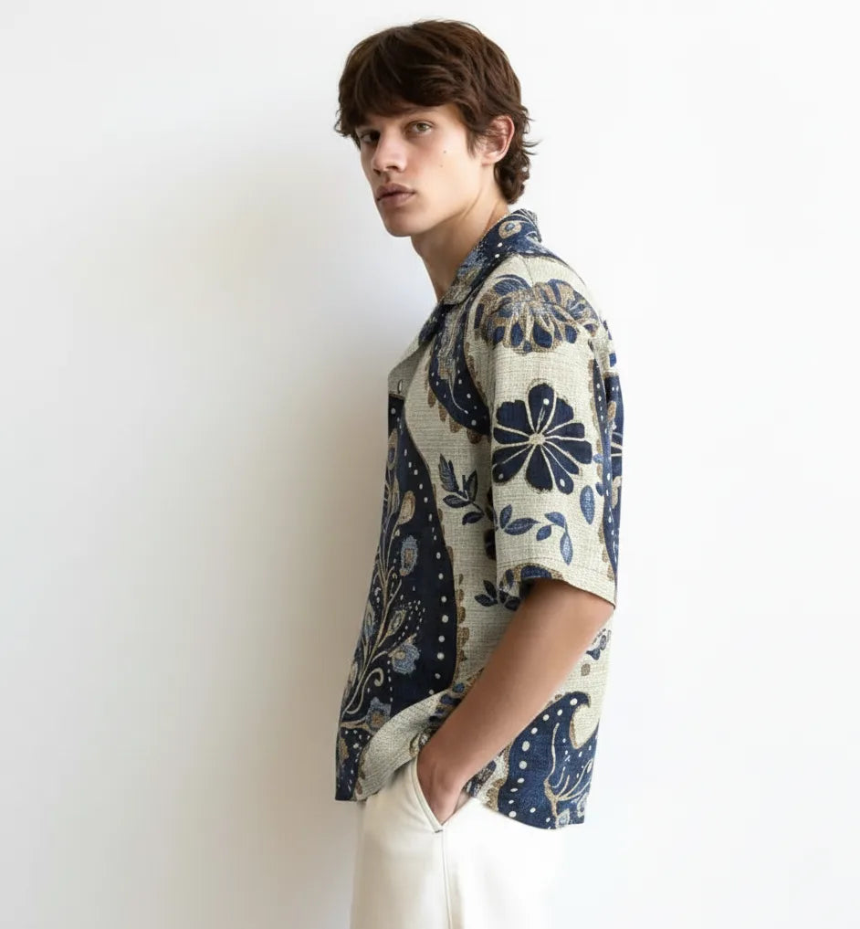 Classic Cut & Sew Button Shirt Point 42.4