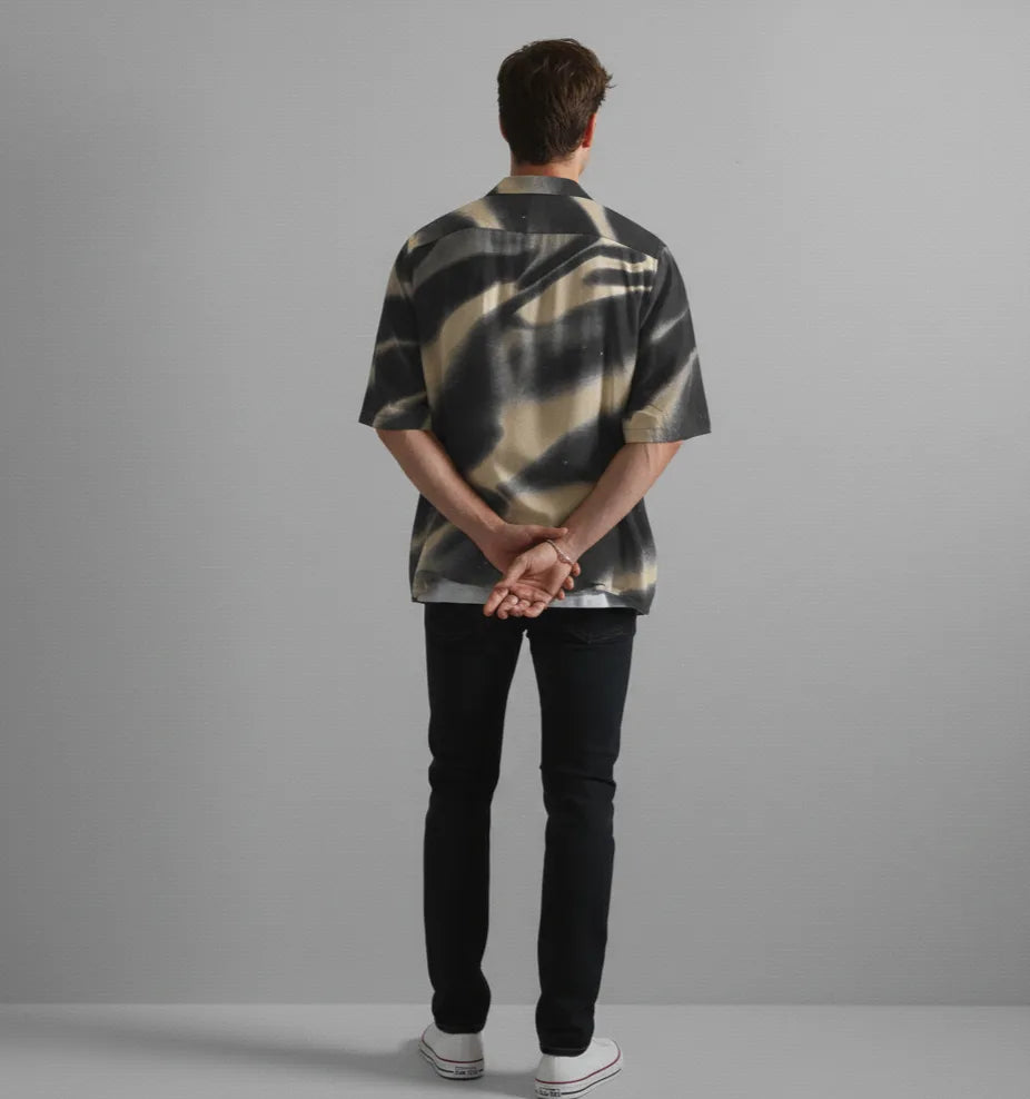 Shadow Drip Relax-Fit Button shirt Point 41.8