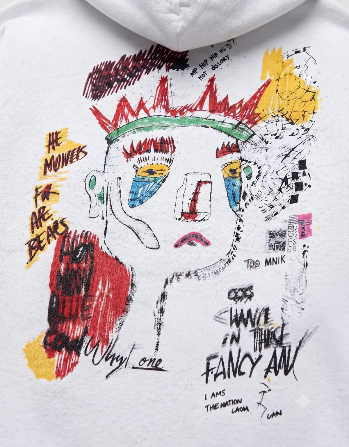 French Terry Hoodie- White