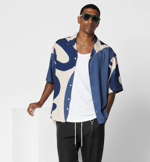 Ocean Orbit Relax-Fit Button shirt Point 14.3