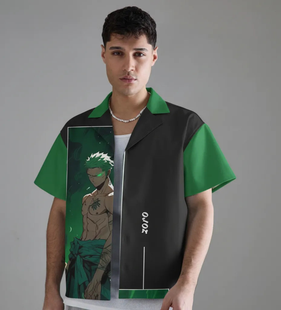 Green Blade Relax-Fit Button Shirt Point 5.0
