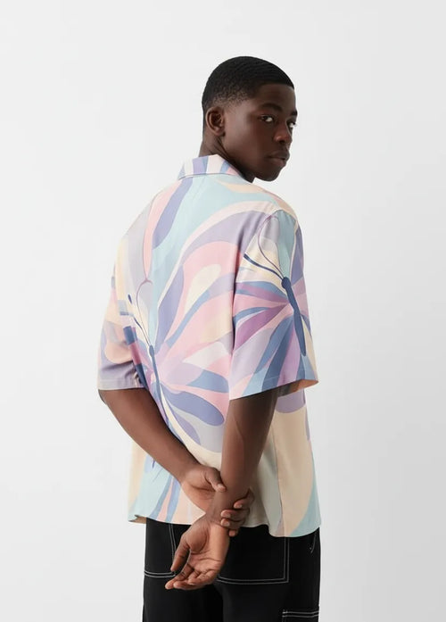 Aurora Pastel Relax-Fit Button shirt Point 41.4
