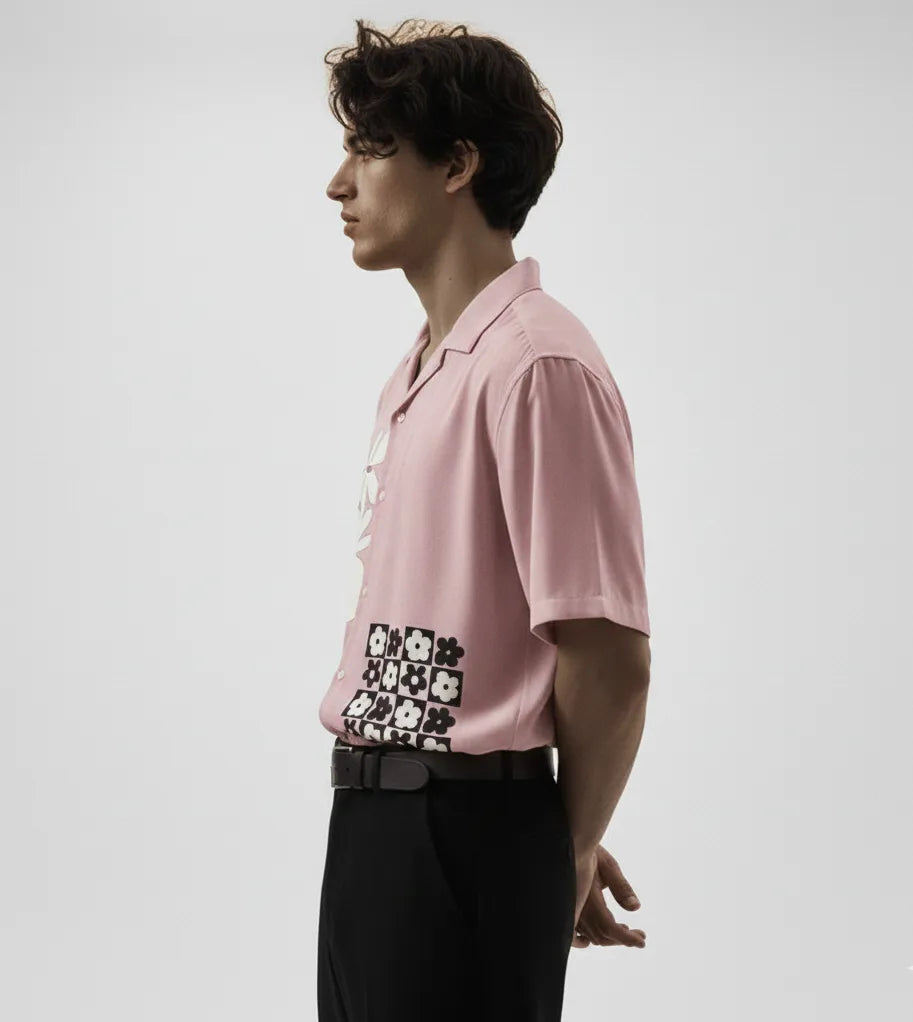 Floral Creative Button Shirt Point 43.2