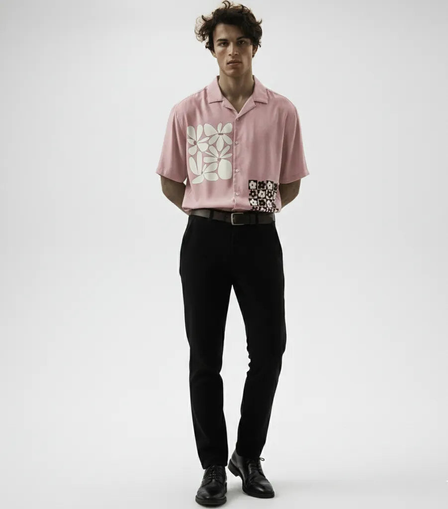 Floral Creative Button Shirt Point 43.2