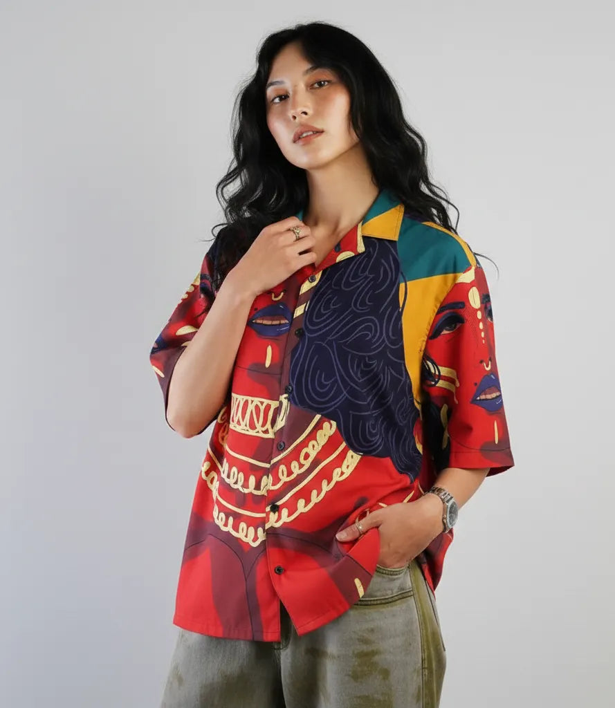 Pharaoh Drip Relax-Fit Button shirt Point 14.7
