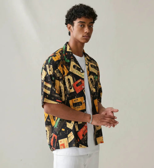 Brick Drip Relax-Fit Button shirt Point 8.0