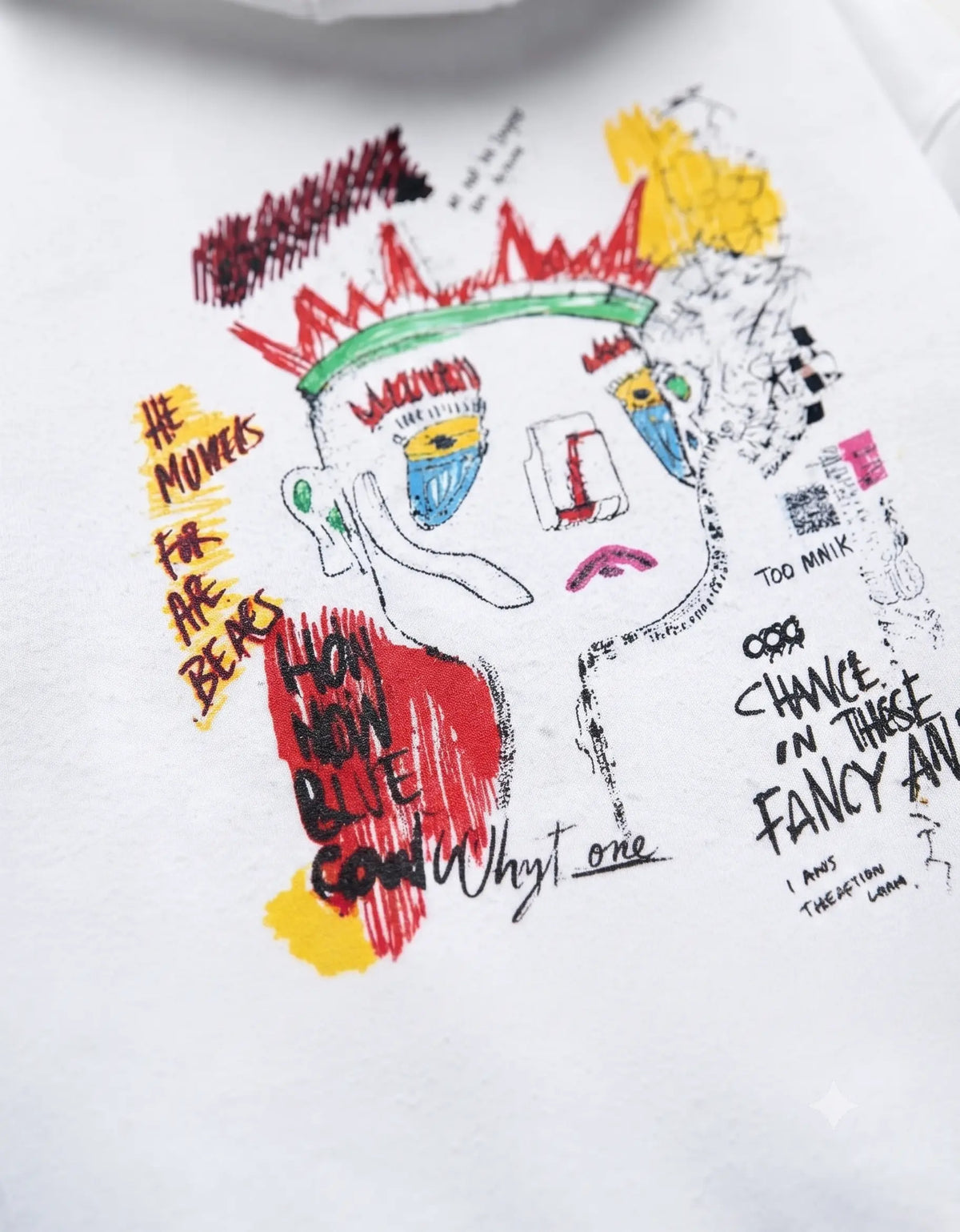 French Terry Hoodie- White
