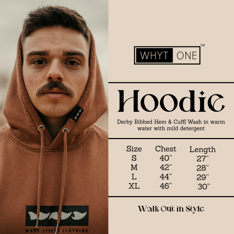 Size chart for Oversized Hoodie