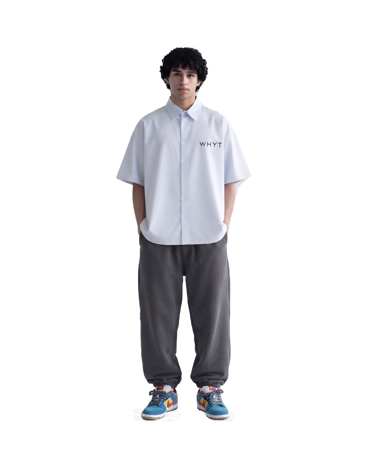 French Terry Oversized Button Shirt