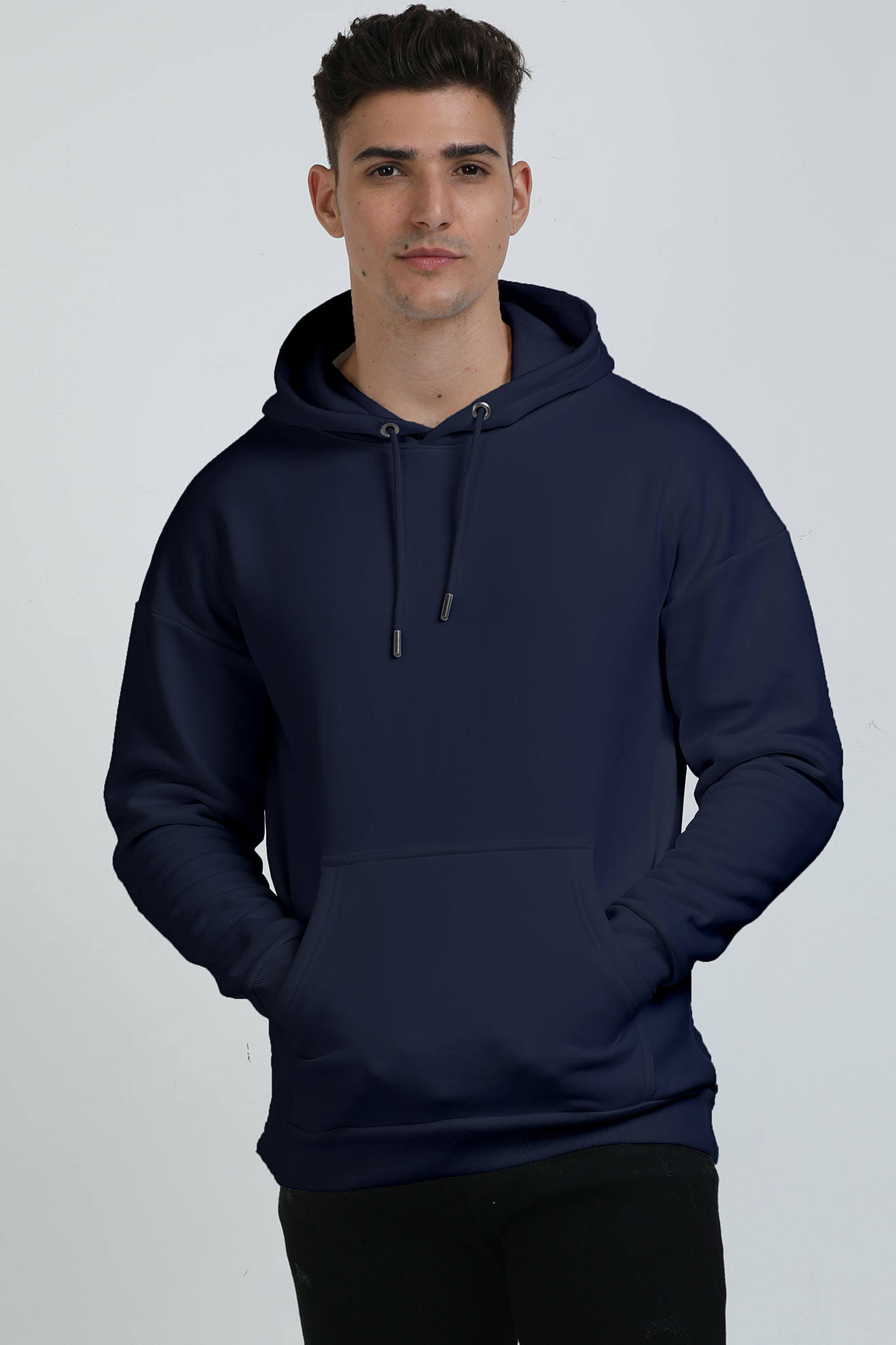 Navy Blue Oversized Hooo-D